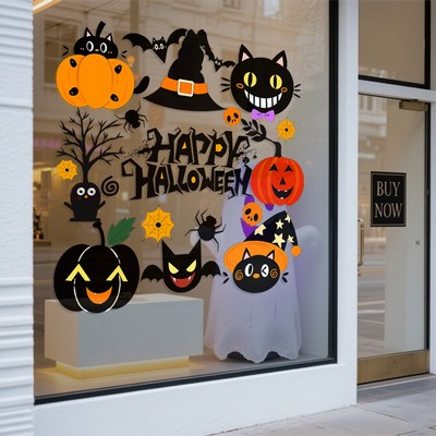Halloween Gel Window Clings