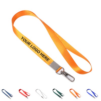 Polyester Lanyard with Metal Crimp