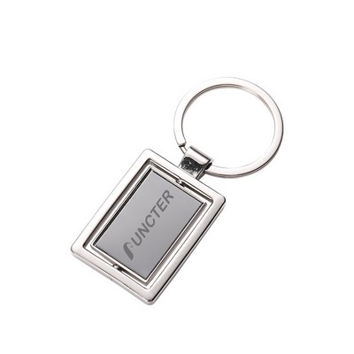 Rectangle Shape Spinner Keychain