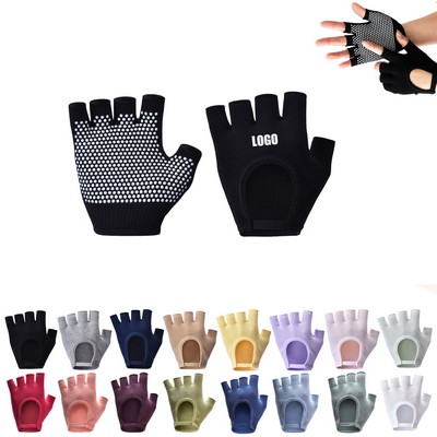 Non-Slip Half Finger Yoga Gloves