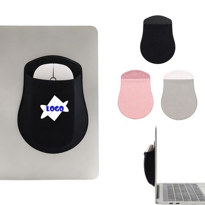 Adhesive Stick-On Mouse Holder Pocket Wireless Mouse Pouch