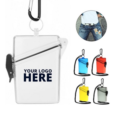 Waterproof ID/Badge Holder Case w/Lanyard