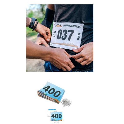 Race Bib Numbers W/ 4 Pins
