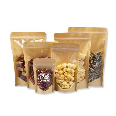 Reusable Upright Food Storage Pouch w/ Clear Front