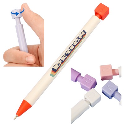 Reference-Enabled Plastic Pen with Top ABCD Dial
