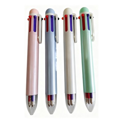 6 Colors Barrel Ballpoint Pen