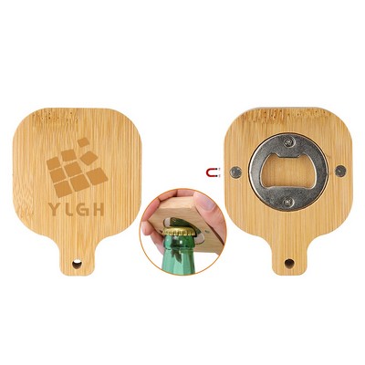 Square Bamboo Opener With Handle