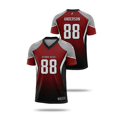 Premium Sublimation Football Fanwear Jersey w/ Shoulder