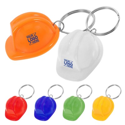 Construction Hard Hat Keychain