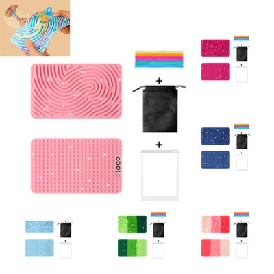 Custom Silicone Rectangular Children Educational Toy Sensory Activity Board Set