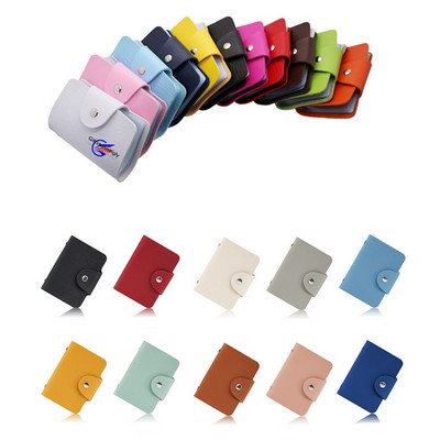 PU Portable Credit Card Wallet