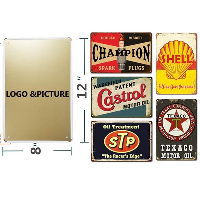 Retro Aluminum-Iron Sheet Wall Decorative Poster & Mural