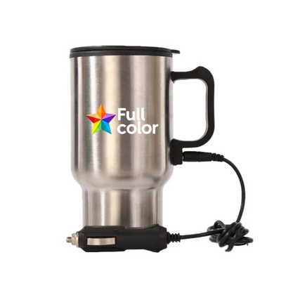 15oz Full Color Printed Car Heated Mug