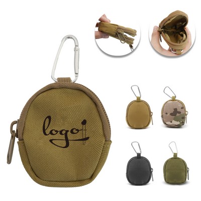 Tactical Compact Zipper Pouch Card Holder Data Cable Organizer