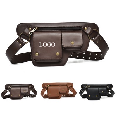 Retro Leather Waist Bag