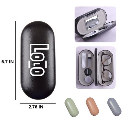 2-In-1 Portable Contact Lens Case and Glasses Case