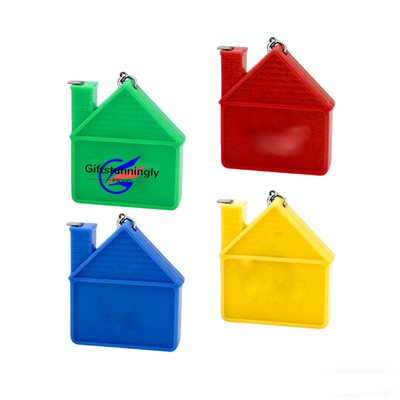 House Shape Tape Measure Keychain