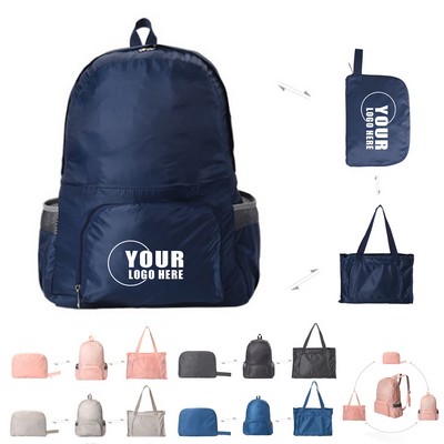Foldable Backpack Durable Oxford Fabric Feel
