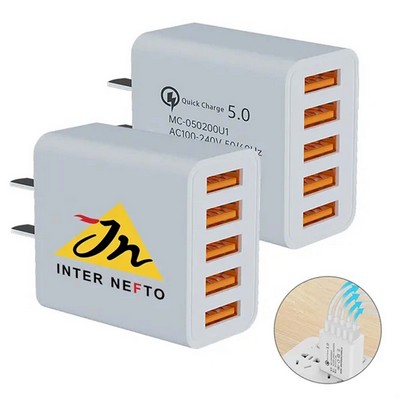 5 Ports USB Charger Adapter