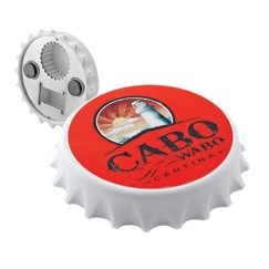 Bottle Cap Opener Magnet (3-1/8" Diameter)