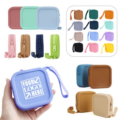 Silicone Coin Storage Small Square Pouch