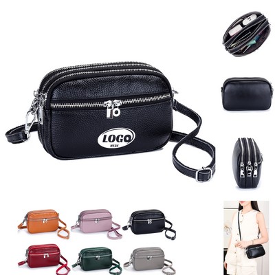 Leather Crossbody Sling Bag
