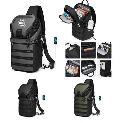 Spacious Utility Sling Bag for Hiking and Travel