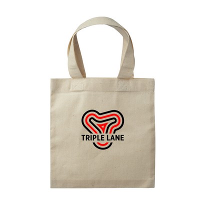 Square Natural Cotton Fiber Gift Bag (2 Color Imprint)