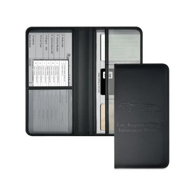 PU Leather Driver License Insurance Bill Holder