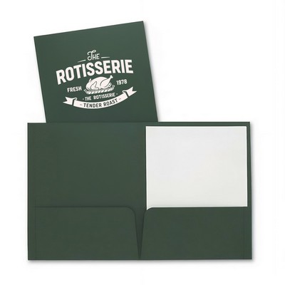 Custom Logo Printed Linen Paper Folder