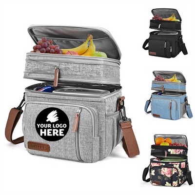 Double-Decker Insulated Lunch Tote