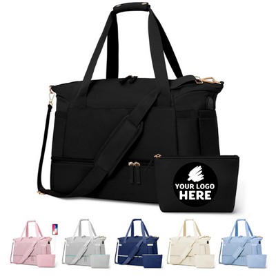 USB Charging Gym & Travel Duffel Bag