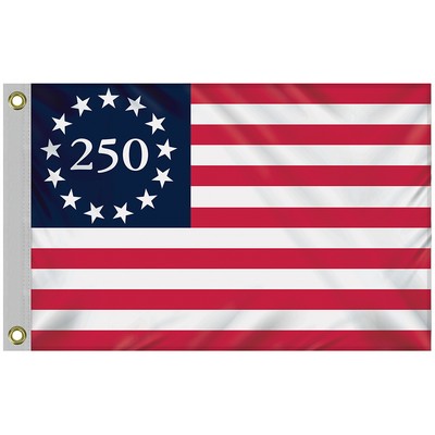2' X 3' Betsy Ross America 250th Outdoor Polyester Flag