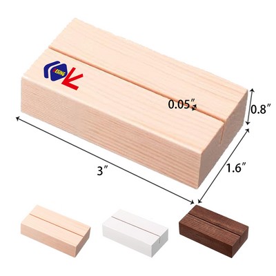 Wood Table Number Stands