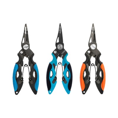 420 Stainless Steel Fishing Pliers With Soft Rubber Grips