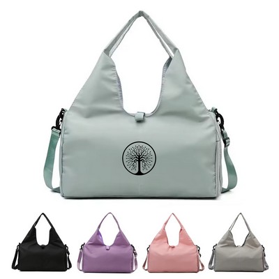 Premium Yoga Mat Carry Duffle Bag with External Holder
