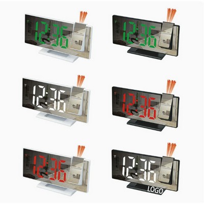 LED Mirror Projection Electronic Clock