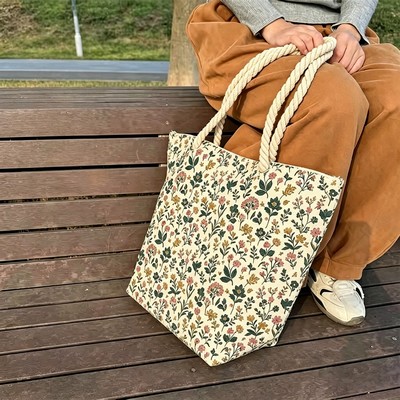 Rope Handle Utility Tote