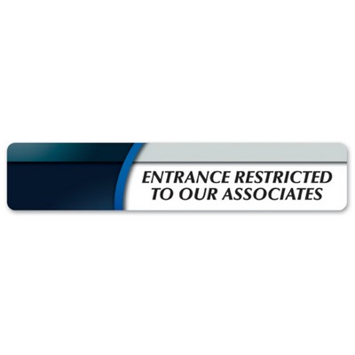 Sign - Small Rectangle w/Round Corners (2"x10")