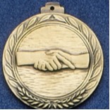 2.5" Stock Cast Medallion (Handshake)