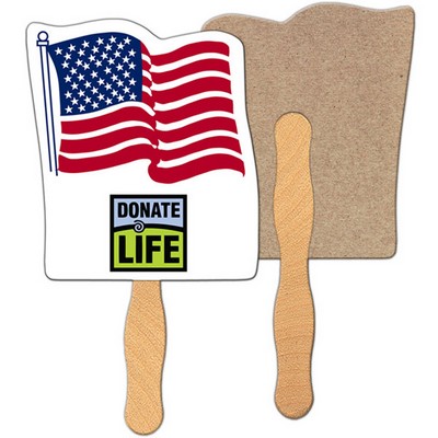 Flag Recycled Hand Fan
