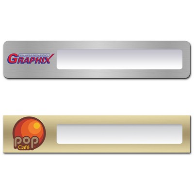 Orion Full Color Metallic Window Name Plate (2"x10")