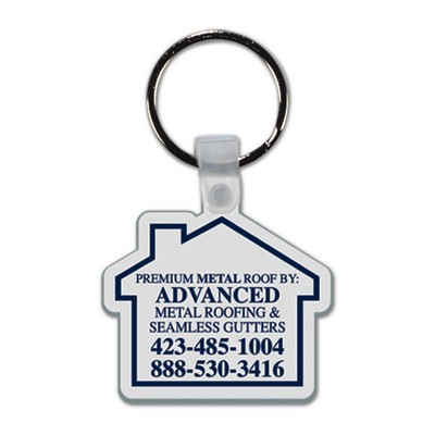 Soft Plastic Key Chain - House