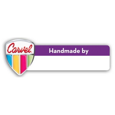 Full Color 50 Mil Name Badge (1"X3") - Rectangle with Shield - No Personalization