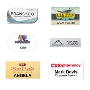 Digitally Printed Name Badge All Sizes