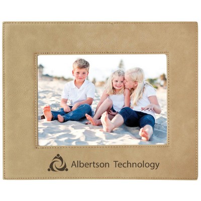 Light Brown Leatherette Frame (5" x 7")