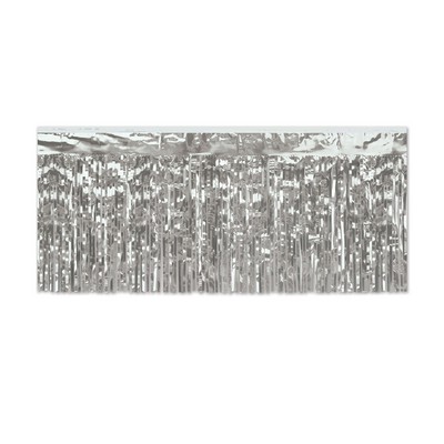 Flame Resistant 1 Ply Metallic Fringe Drapes