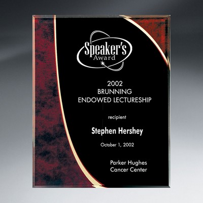 Medium Red Halley Plaque