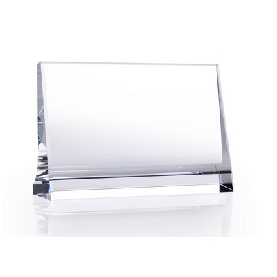 Crystal Horizontal Plaque Award, Medium (6"x4")