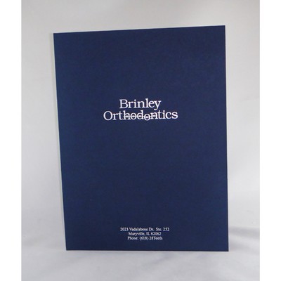 9" x 12" - Linen Presentation Folders - Hot Stamped